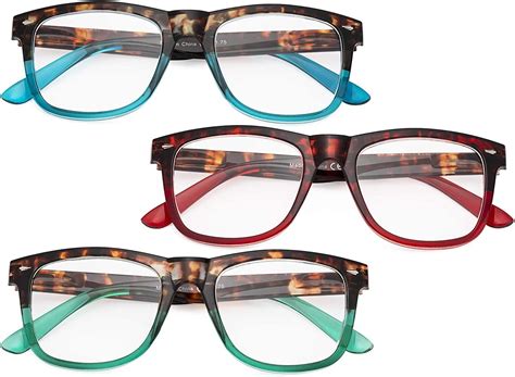 Eyekepper Reading Glasses 3 Pack Retro Oversize Readers Glasses Tortoiseshell Ebay