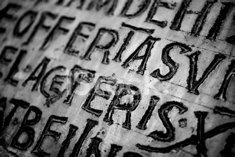 Ancient Latin Script Stock Photo Royalty Free Freeimages