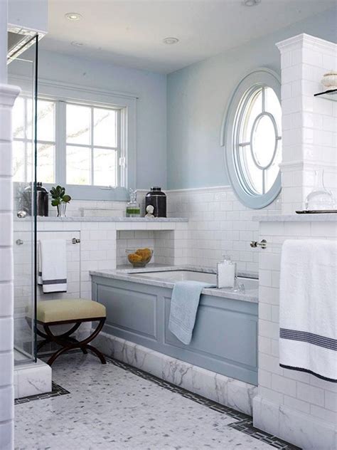 53 Refreshing Blue Bathroom Design Ideas White Marble Bathrooms Blue