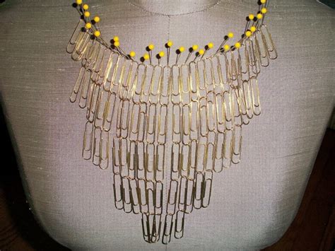 Make A Paperclip Statement Necklace Dollar Store Crafts