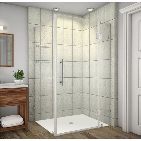 Aston Avalux Gs 40 Inch X 36 Inch X 72 Inch Frameless Shower Stall With Glass Shelves I The