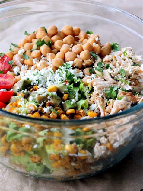Healthy Chicken Chickpea Chopped Salad Ambitious Kitchen