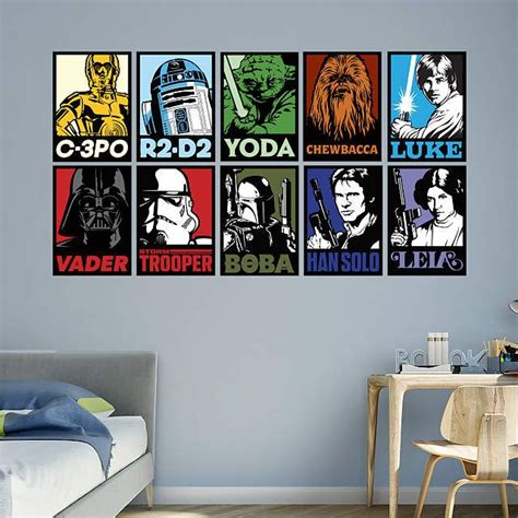 The Star Wars Portraits Collection Wall Decal Provides An Easy