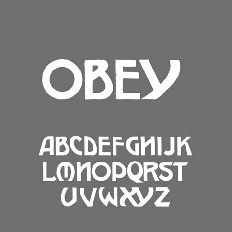 Obey Font Galleryobey Typeface5226223