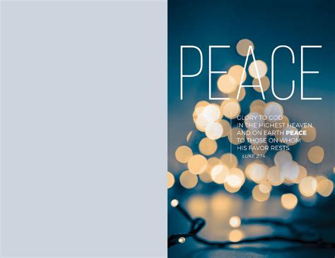 Lights Of Advent Peace Bulletin Church Bulletins Outreach Marketing