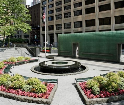 Reflecting Fountain Ny Vietnam Veterans Memorial Plaza New York City