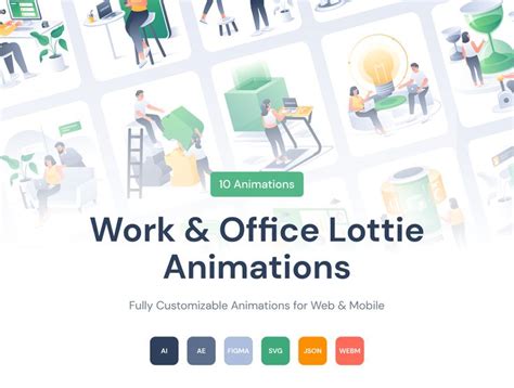 Work And Office Lottie Animations Illustrations Animation Lottie