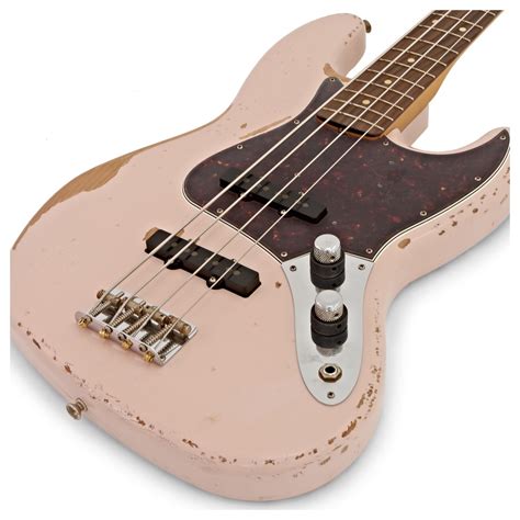 Fender Flea Signature Jazz Bass Roadworn Shell Pink At