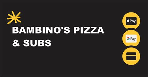 bambino s pizza and subs toledo oh 1515 eleanor ave hours menu order