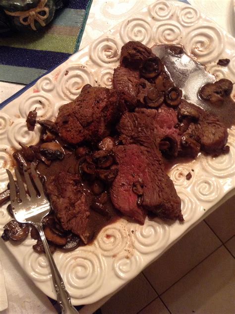 All reviews for beef tenderloin steaks with mushroom sauce. Beef Tenderloin with Port Mushroom Sauce - New Year's Day Dinner?