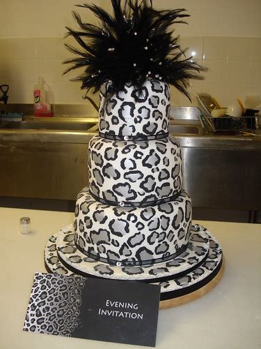 Hand Painted Leopard Print Wedding Cake All Hand Painted T Flickr