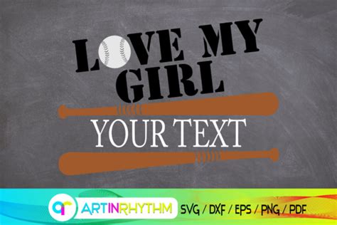 Baseball Svg Softball Svg Love My Girl Graphic By Artinrhythm · Creative Fabrica