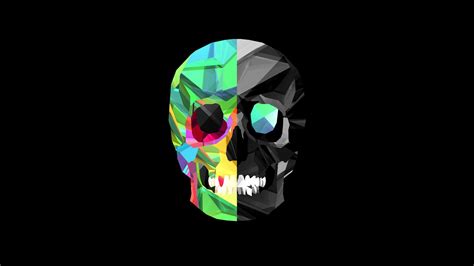Download Wallpaper For 800x600 Resolution Colored Skull Art Hd 3d