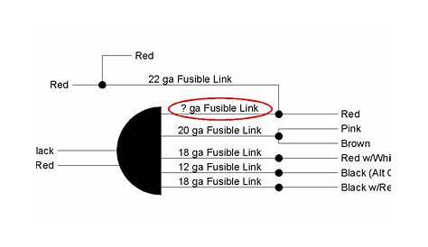 fusible link amp rating chart