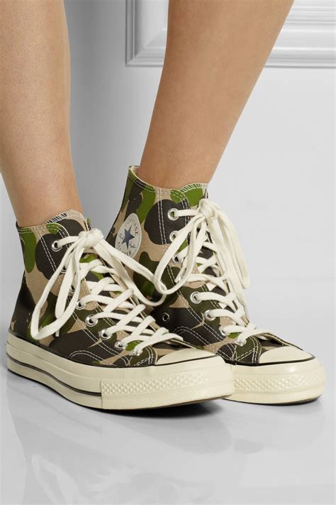 Converse Chuck Taylor All Star 70 Printed Canvas High Top Sneakers In