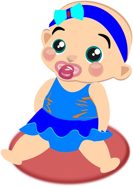 婴儿 女孩 可爱的 免费矢量图形pixabay Pixabay