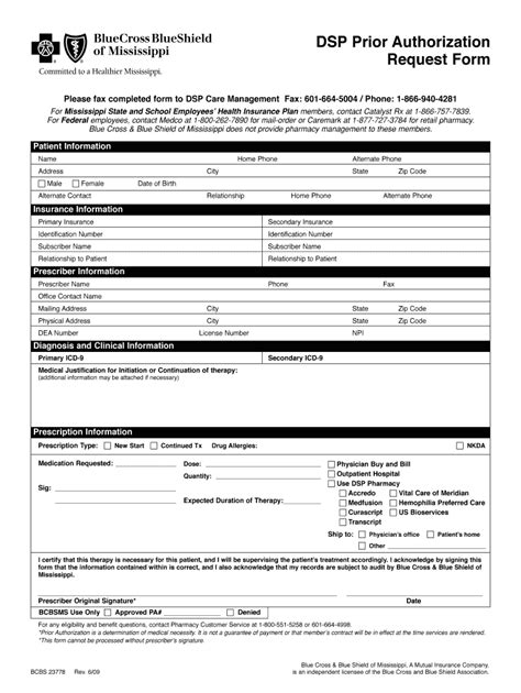 Bcbs Prior Authorization Pdf 2009 2024 Form Fill Out And Sign