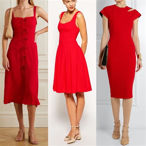 what shoes color to wear with red dress