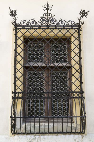 Old Window With Forged Grid Stock Image Everypixel