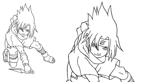 Easy Anime Sketch How To Draw Sasuke Full Body Easy Drawing