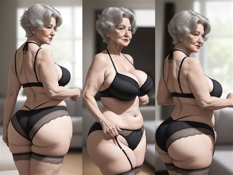 Ai To Make Images Sexie Granny Showing Her Huge Big Booty White