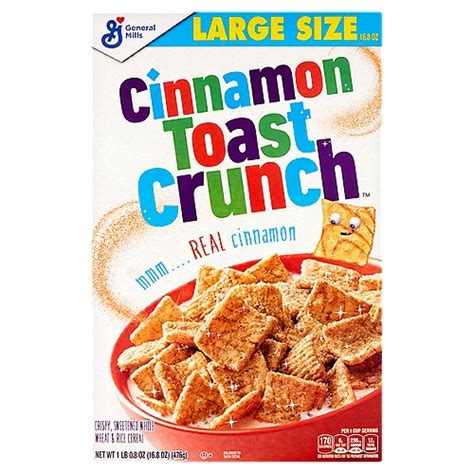 Cinnamon Toast Crunch Crispy Sweetened Whole Wheat And Rice Cereal
