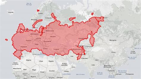 La Russie Fait Partie De L Europe - Les États-Unis aussi grand que toute l'Europe
