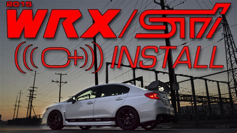 Subaru Stiwrx Complete Sound Solution Installation Youtube