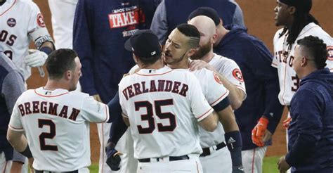 Backed By Justin Verlanders Gem Astros Take Game With Walkoff Win