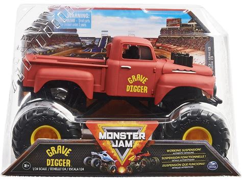 Monster Jam Monster Jam Official Red Grave Digger Retro Monster Truck