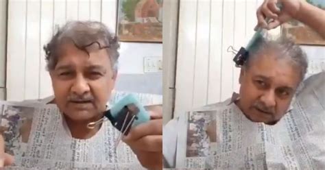 Viral Video Desi Uncle S DIY Jugaad To Cut Hair