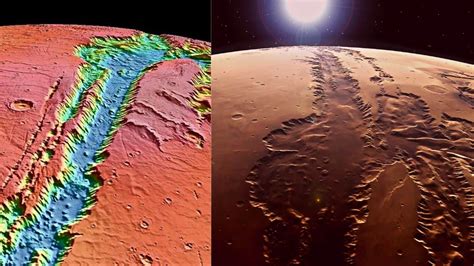 Mars Bears The Largest Canyon In The Solar System The Valles Marineris