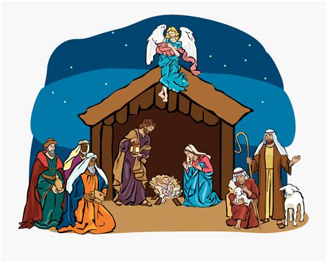 Nativity Scene Clipart Cartoon Free Transparent Clipart Clipartkey