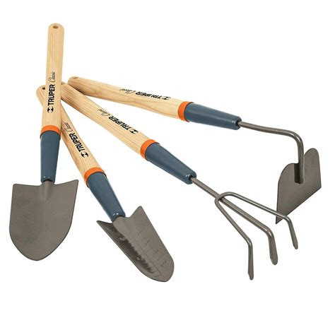 Truper 15040 Gardening Tools Set Shovel Rake Hand Trowel Garden Tool 4