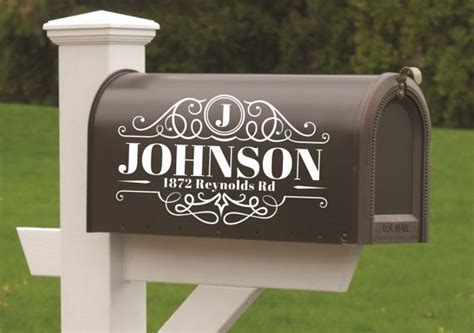Mailbox Decals Mailbox Numbers Mailbox Address Decal Custom Etsy Mailbox Decals Custom