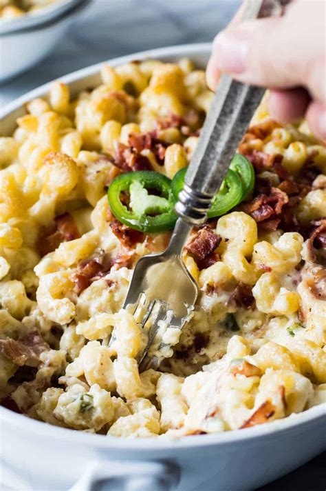 Instead of providing boxed mac and cheese loaded with artificial ingredients, why don't you make some homemade man and cheese for them? Jalapeno Popper Macaroni and Cheese - House of Yumm