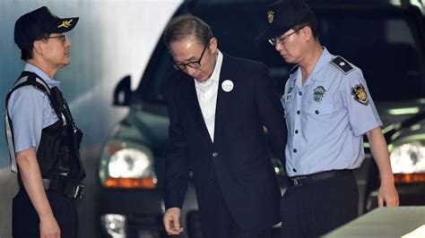 Lee Myung Bak S Korea Ex President Jailed For 15 Years Bbc News