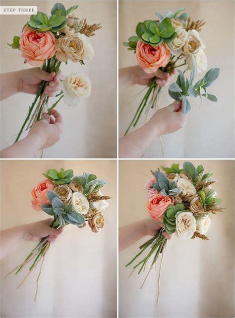 How To Make A Fake Flower Bridal Bouquet Diy Bridal Bouquet Diy