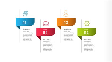 4 Steps Powerpoint Infographic With Shadow In 2021 Infographic