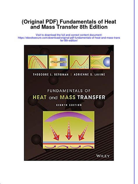 Full Download Original Pdf Fundamentals Of Heat And Mass Transfer 8th