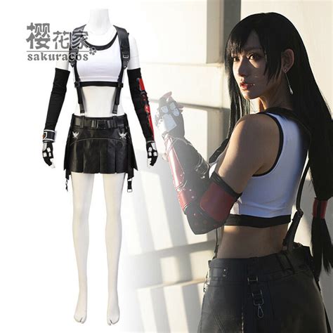 Game Final Fantasy Vii Remake Ff7 Tifa Lockhart Cosplay Costume Outfit Adult Custom Size