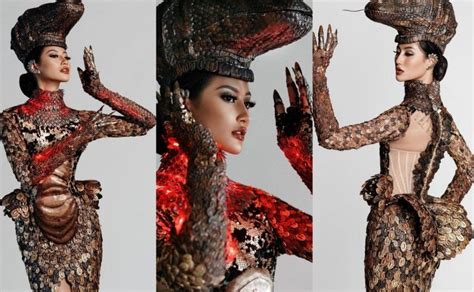 Detail Kostum Nasional Komodo Pada Ajang Miss Universe 2020 Suara