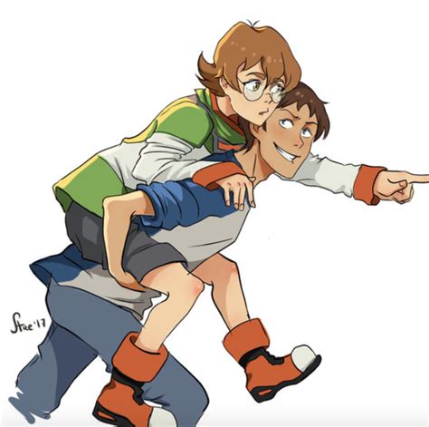 Lance Gives Pidge A Piggy Back Ride From Voltron Legendary Defender