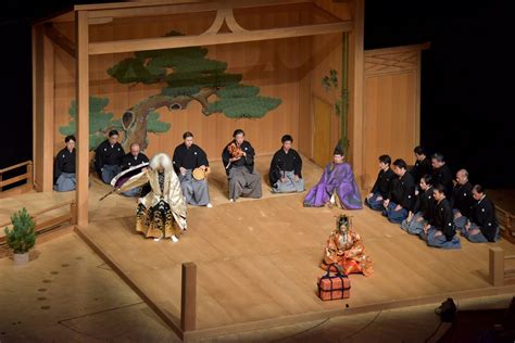 Japans Klassisches Nō Theater Ensemble Der Umewaka Kennōkai Foundation