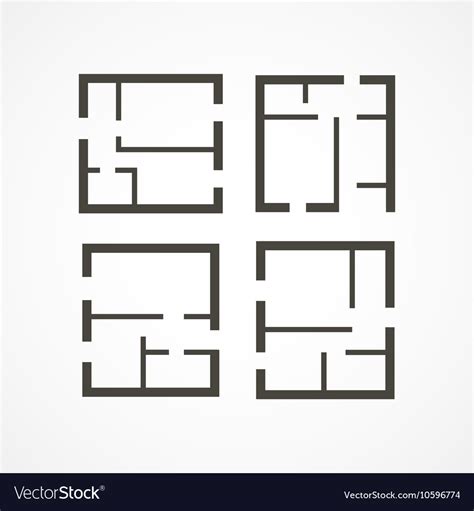 Vector Floor Plan Icons Free Floorplansclick