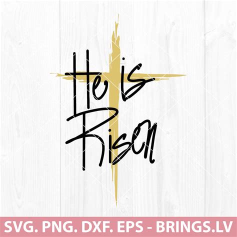 He is Risen SVG, Religious SVG, Christian SVG, Easter SVG, PNG