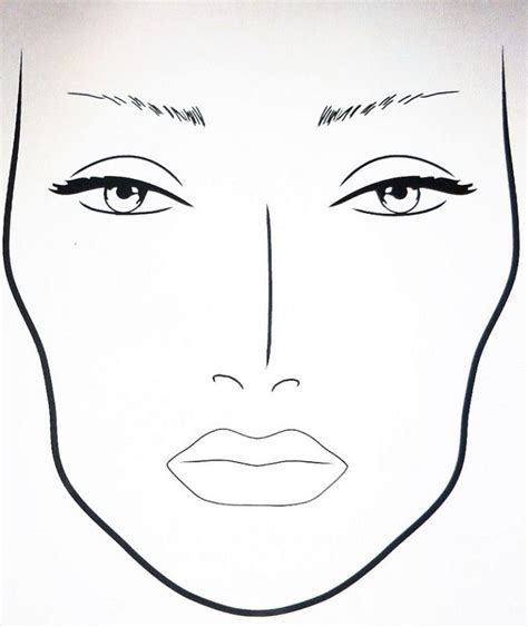 Printable Makeup Face Template Printable Blank World