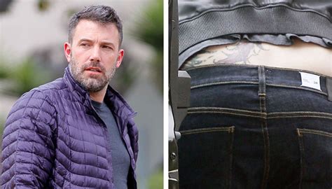 You know what we would say in my hometown about. Let's All Ponder Ben Affleck's New Lower-Back Tattoo