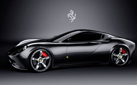 Black Ferrari Italia 7294 Wall Paper