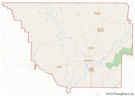 Map Of Randolph County Arkansas Địa Ốc Thông Thái